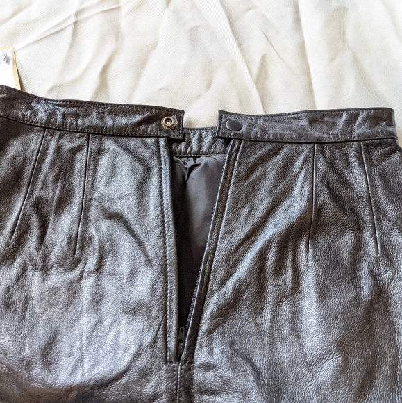 Wilson's Leather Maxima leather skirt - Picture 3 of 8